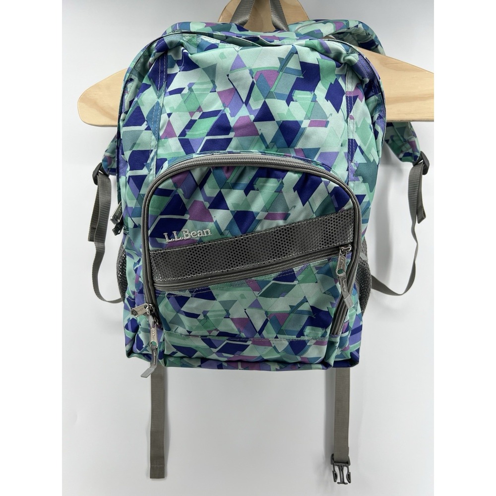 LL Bean Deluxe Book Pack Backpack Fresh Mint Prism